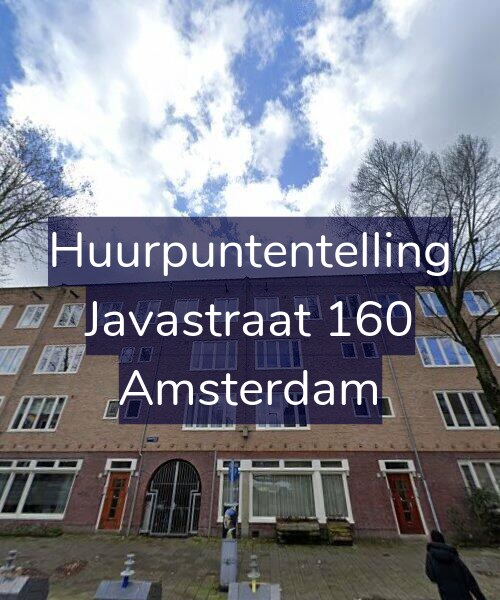Foto gevel Huurpuntentelling voor Javastraat 160, Amsterdam