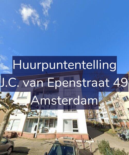 Foto gevel Huurpuntentelling voor J.C. van Epenstraat 49, Amsterdam