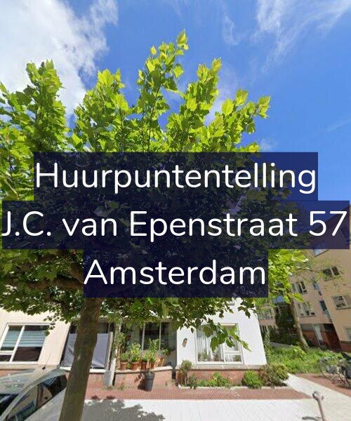 Foto gevel Huurpuntentelling voor J.C. van Epenstraat 57, Amsterdam