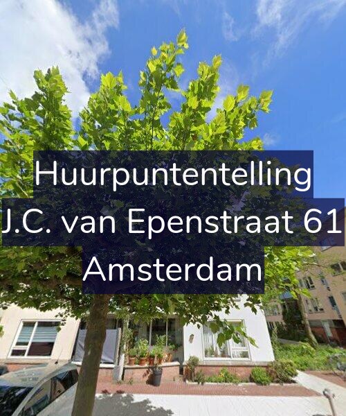 Foto gevel Huurpuntentelling voor J.C. van Epenstraat 61, Amsterdam