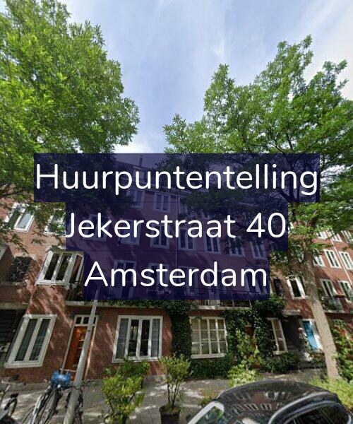 Foto gevel Huurpuntentelling voor Jekerstraat 40, Amsterdam