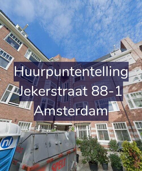 Foto gevel Huurpuntentelling voor Jekerstraat 88-1, Amsterdam