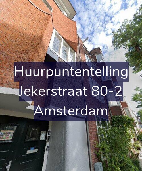 Foto gevel Huurpuntentelling voor Jekerstraat 80-2, Amsterdam