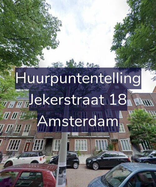 Foto gevel Huurpuntentelling voor Jekerstraat 18, Amsterdam