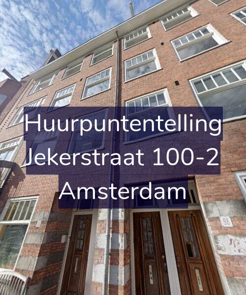 Foto gevel Huurpuntentelling voor Jekerstraat 100-2, Amsterdam