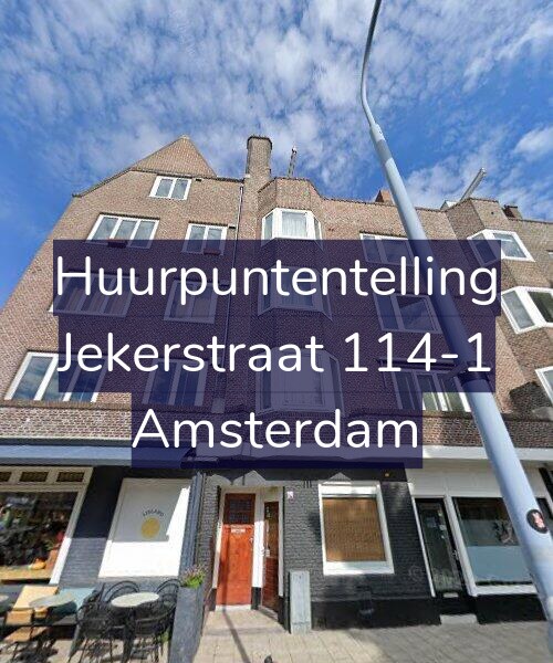 Foto gevel Huurpuntentelling voor Jekerstraat 114-1, Amsterdam