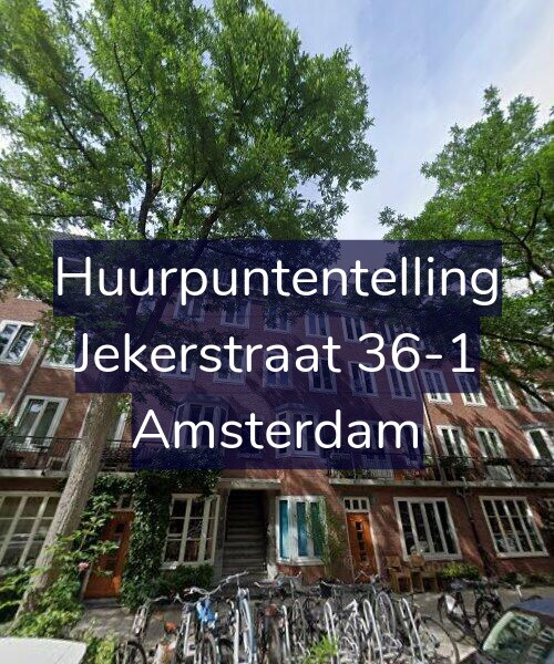 Foto gevel Huurpuntentelling voor Jekerstraat 36-1, Amsterdam