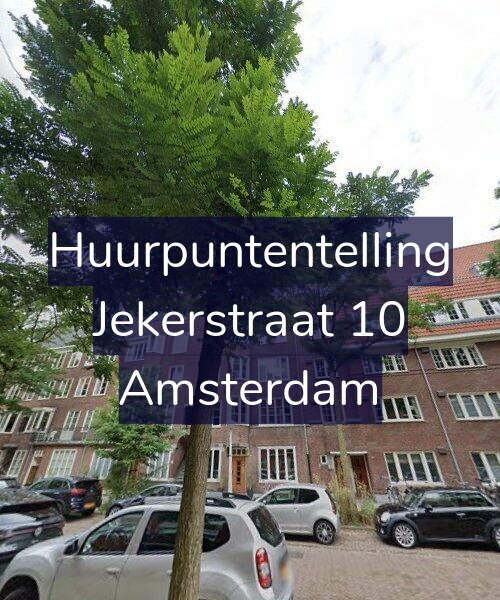 Foto gevel Huurpuntentelling voor Jekerstraat 10, Amsterdam