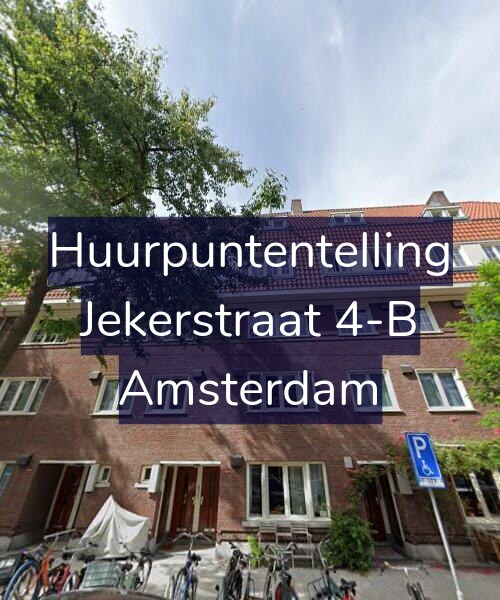 Foto gevel Huurpuntentelling voor Jekerstraat 4-B, Amsterdam