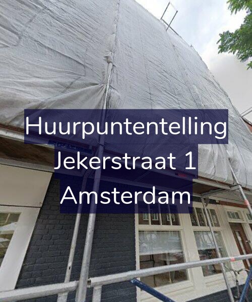 Foto gevel Huurpuntentelling voor Jekerstraat 1, Amsterdam