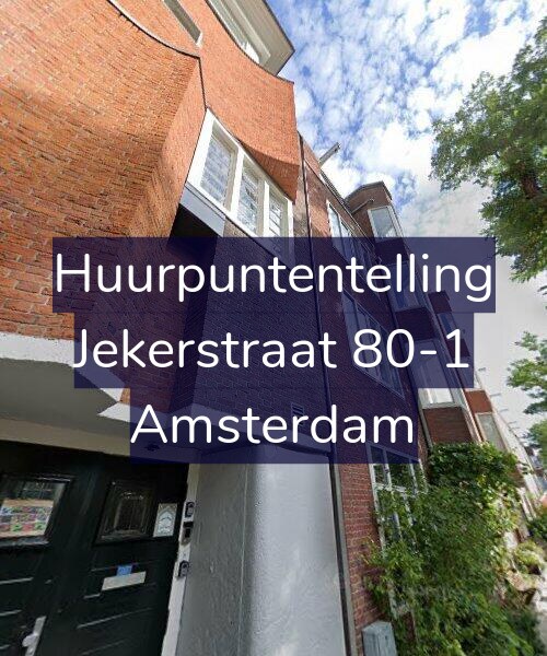 Foto gevel Huurpuntentelling voor Jekerstraat 80-1, Amsterdam