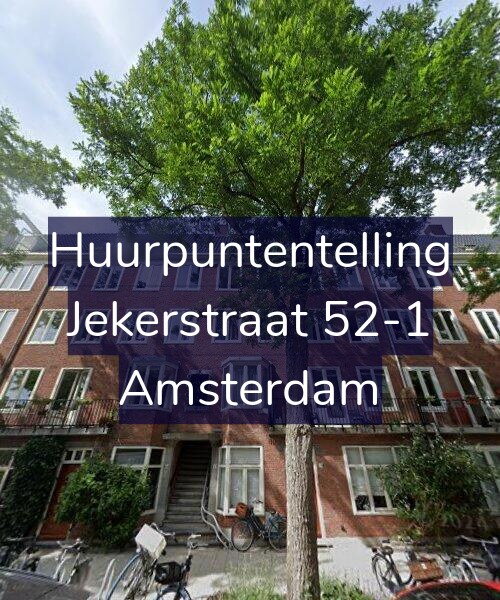 Foto gevel Huurpuntentelling voor Jekerstraat 52-1, Amsterdam