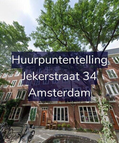 Foto gevel Huurpuntentelling voor Jekerstraat 34, Amsterdam