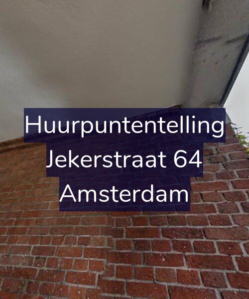 Foto gevel Huurpuntentelling voor Jekerstraat 64, Amsterdam