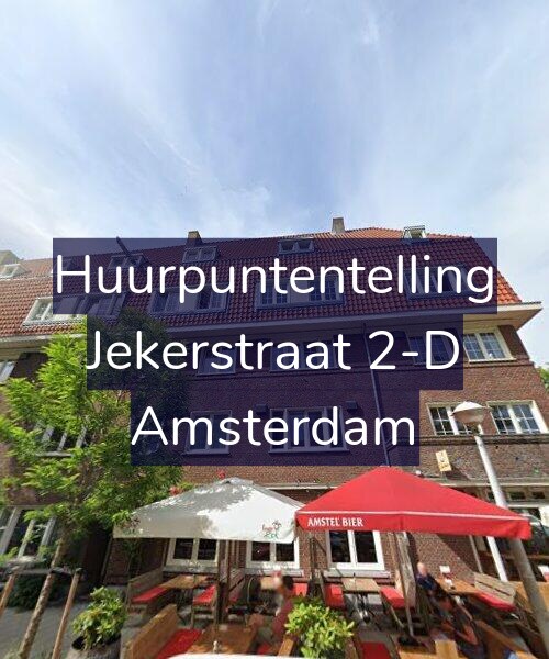 Foto gevel Huurpuntentelling voor Jekerstraat 2-D, Amsterdam