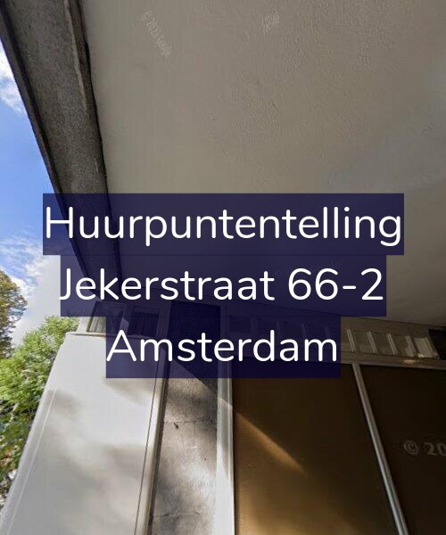 Foto gevel Huurpuntentelling voor Jekerstraat 66-2, Amsterdam