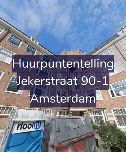 Foto gevel Huurpuntentelling voor Jekerstraat 90-1, Amsterdam