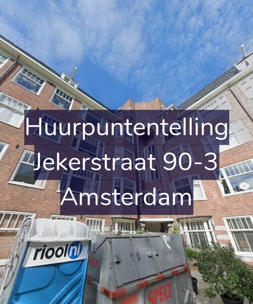 Foto gevel Huurpuntentelling voor Jekerstraat 90-3, Amsterdam
