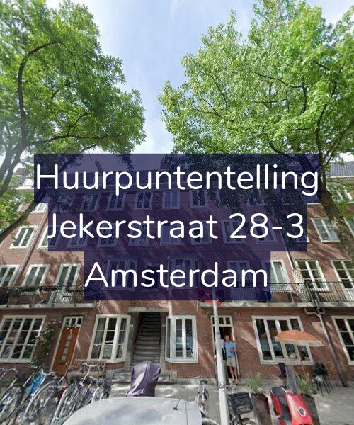 Foto gevel Huurpuntentelling voor Jekerstraat 28-3, Amsterdam