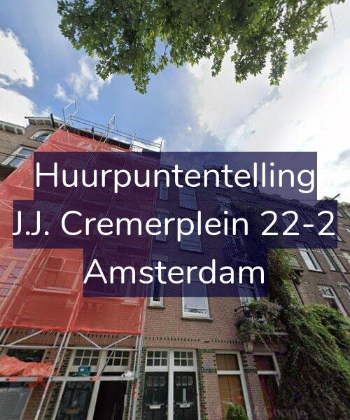 Foto gevel Huurpuntentelling voor J.J. Cremerplein 22-2, Amsterdam