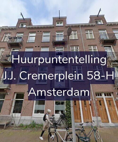 Foto gevel Huurpuntentelling voor J.J. Cremerplein 58-H, Amsterdam