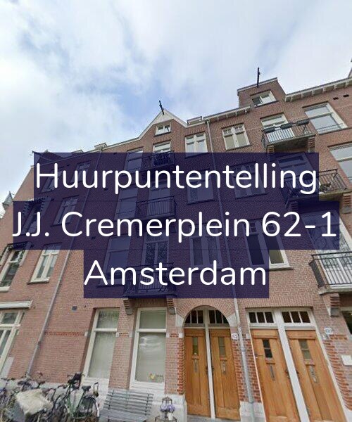 Foto gevel Huurpuntentelling voor J.J. Cremerplein 62-1, Amsterdam