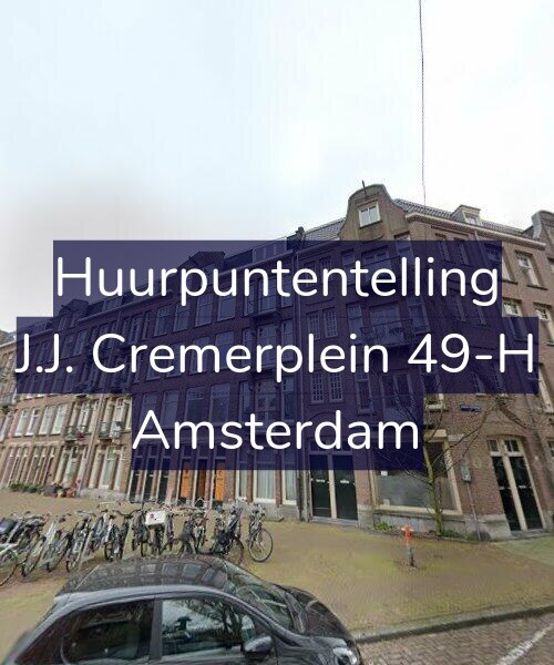 Foto gevel Huurpuntentelling voor J.J. Cremerplein 49-H, Amsterdam