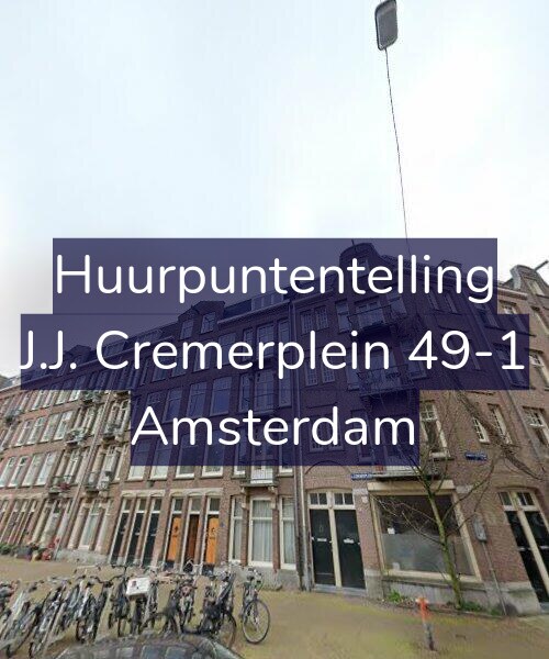 Foto gevel Huurpuntentelling voor J.J. Cremerplein 49-1, Amsterdam