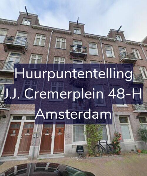 Foto gevel Huurpuntentelling voor J.J. Cremerplein 48-H, Amsterdam