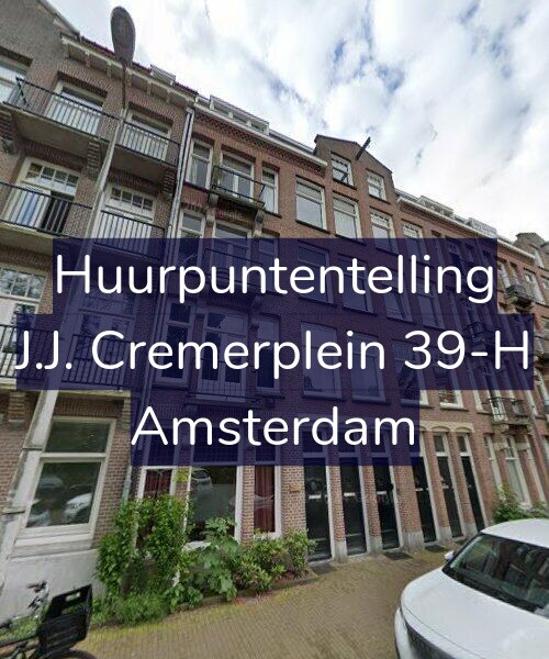 Foto gevel Huurpuntentelling voor J.J. Cremerplein 39-H, Amsterdam