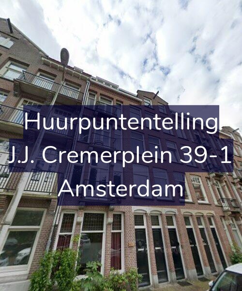 Foto gevel Huurpuntentelling voor J.J. Cremerplein 39-1, Amsterdam