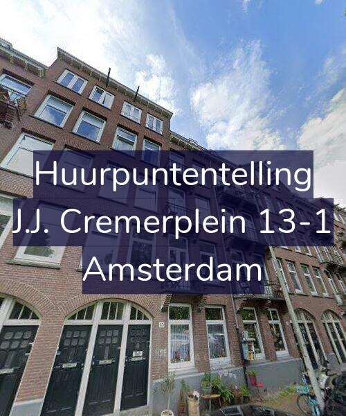Foto gevel Huurpuntentelling voor J.J. Cremerplein 13-1, Amsterdam