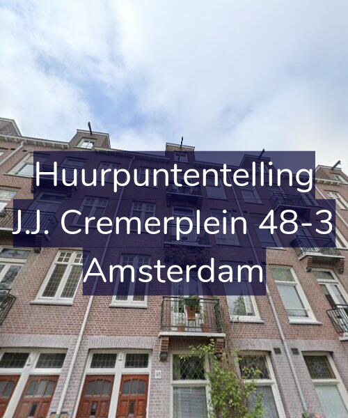 Foto gevel Huurpuntentelling voor J.J. Cremerplein 48-3, Amsterdam
