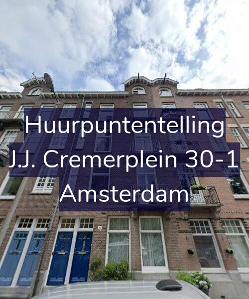 Foto gevel Huurpuntentelling voor J.J. Cremerplein 30-1, Amsterdam