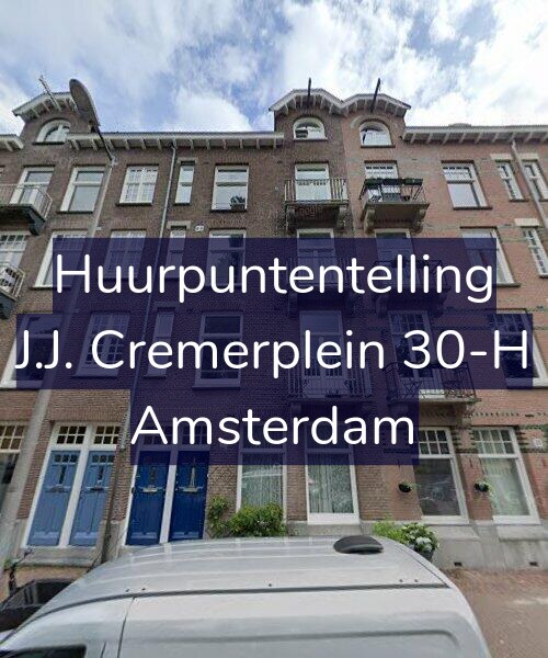 Foto gevel Huurpuntentelling voor J.J. Cremerplein 30-H, Amsterdam