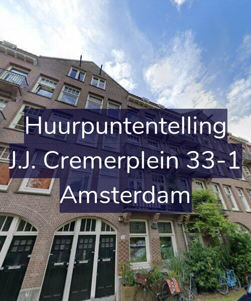 Foto gevel Huurpuntentelling voor J.J. Cremerplein 33-1, Amsterdam