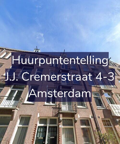 Foto gevel Huurpuntentelling voor J.J. Cremerstraat 4-3, Amsterdam