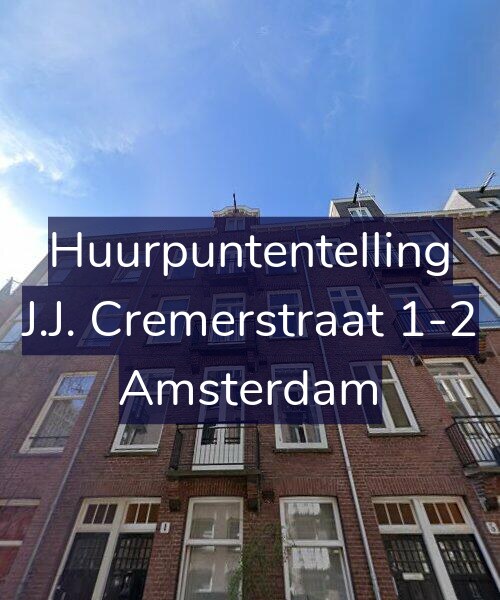 Foto gevel Huurpuntentelling voor J.J. Cremerstraat 1-2, Amsterdam