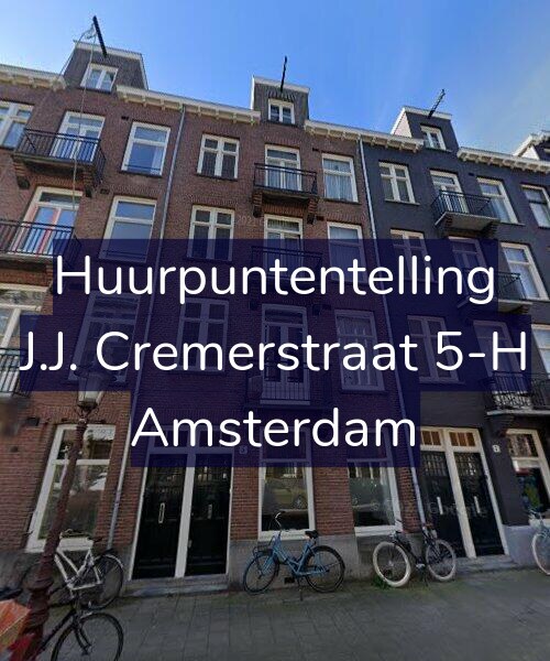 Foto gevel Huurpuntentelling voor J.J. Cremerstraat 5-H, Amsterdam