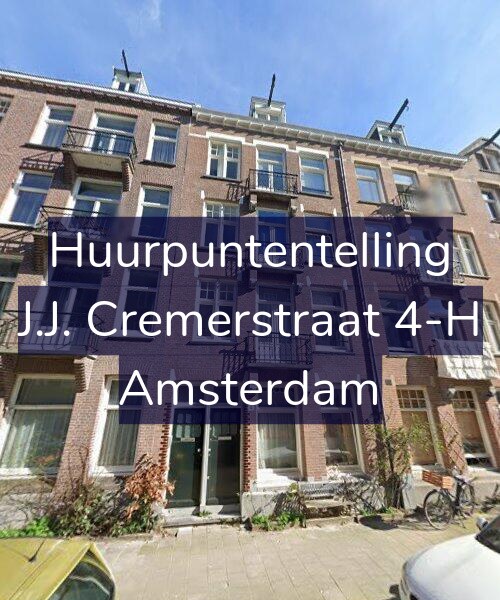 Foto gevel Huurpuntentelling voor J.J. Cremerstraat 4-H, Amsterdam