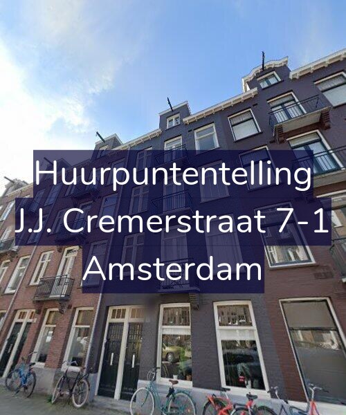 Foto gevel Huurpuntentelling voor J.J. Cremerstraat 7-1, Amsterdam