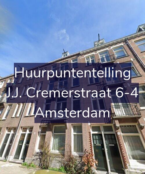Foto gevel Huurpuntentelling voor J.J. Cremerstraat 6-4, Amsterdam