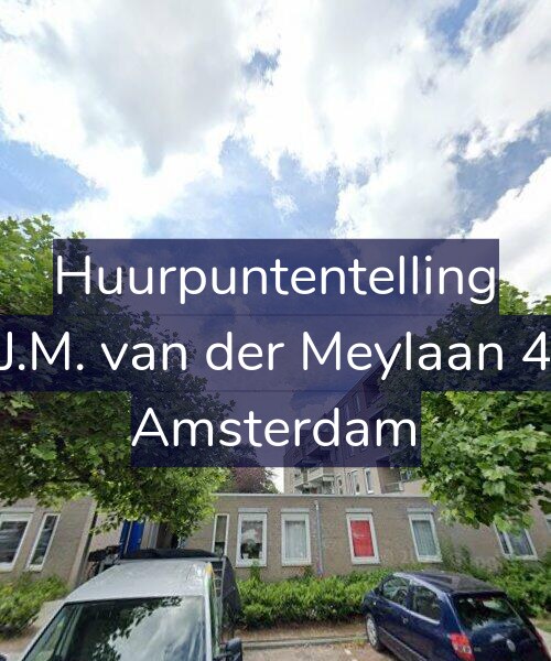 Foto gevel Huurpuntentelling voor J.M. van der Meylaan 4, Amsterdam