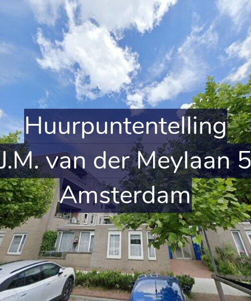 Foto gevel Huurpuntentelling voor J.M. van der Meylaan 5, Amsterdam