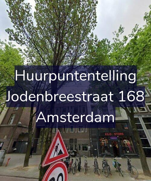 Foto gevel Huurpuntentelling voor Jodenbreestraat 168, Amsterdam