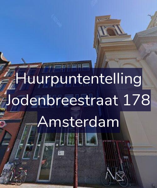 Foto gevel Huurpuntentelling voor Jodenbreestraat 178, Amsterdam