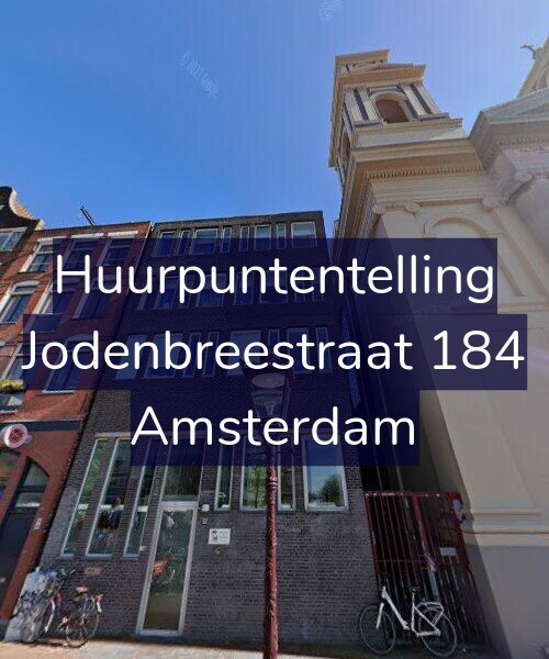 Foto gevel Huurpuntentelling voor Jodenbreestraat 184, Amsterdam