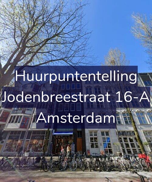Foto gevel Huurpuntentelling voor Jodenbreestraat 16-A, Amsterdam
