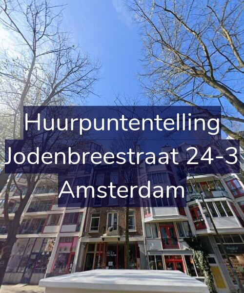 Foto gevel Huurpuntentelling voor Jodenbreestraat 24-3, Amsterdam
