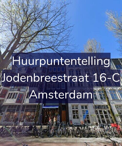 Foto gevel Huurpuntentelling voor Jodenbreestraat 16-C, Amsterdam